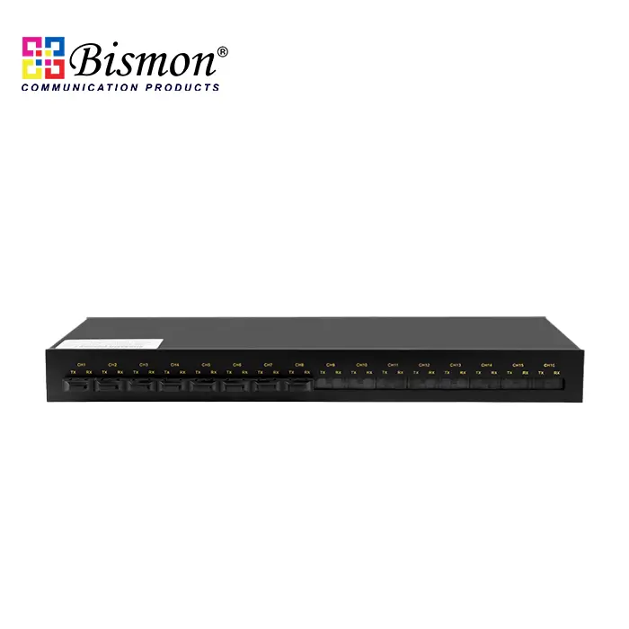 Fieldbus-Converter-1xRS232-485-422-to-16-Fiber-Ports-HUB-Multi-mode-2km-SC